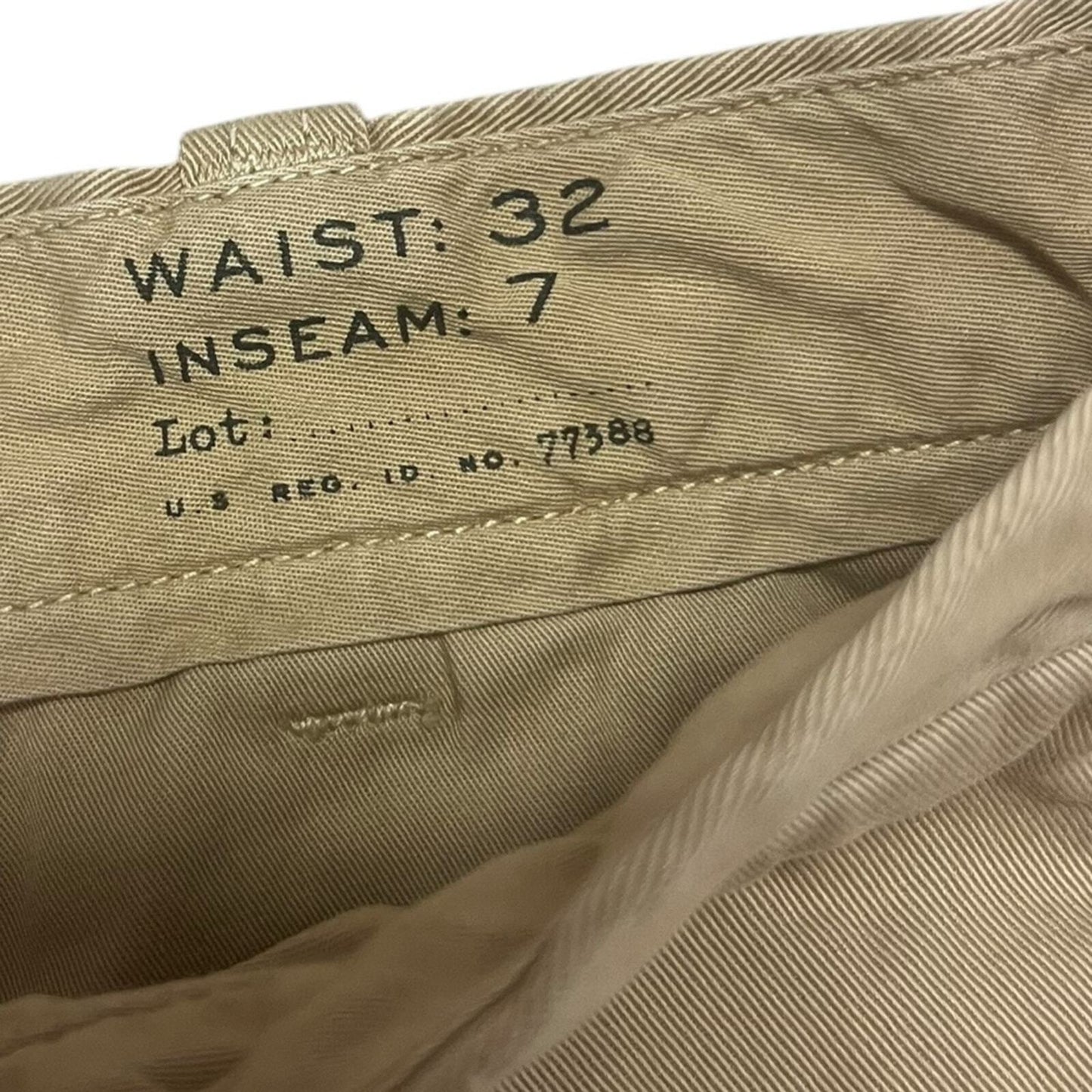 J. Crew Mens Size 32 Stanton Khaki Flat Front Shorts