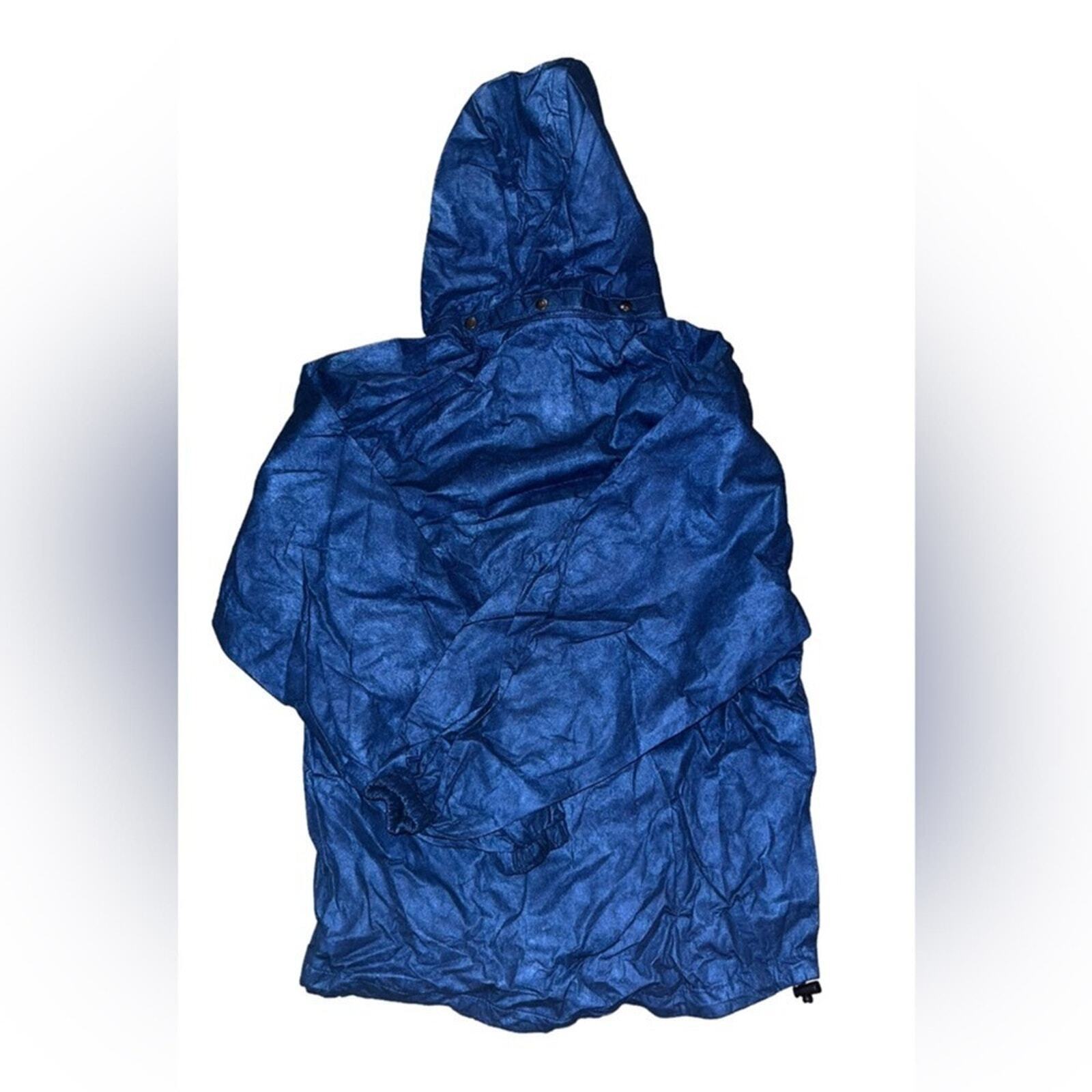 Frogg Toggs Size S / M Blue Button Down All Weather Jacket With Bag