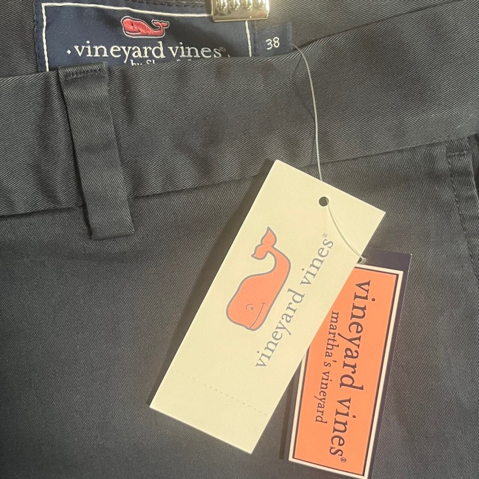 Vineyard Vines Mens 38 Flat Front Navy Classic Fit 9" Breaker Shorts NWT
