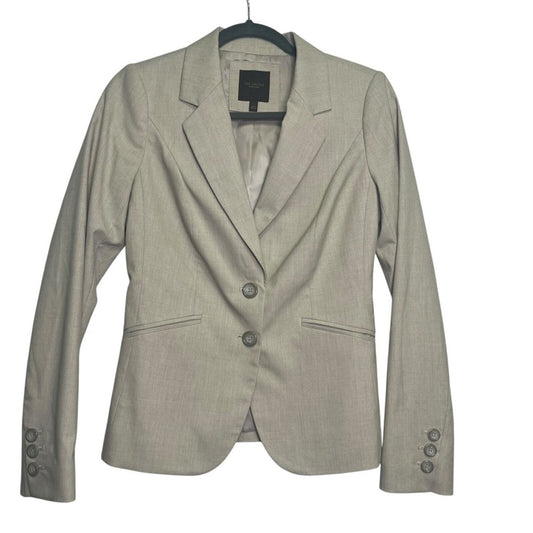 The Limited Collection Womens Size 2 Gray 2 Button Long Sleeve Blazer