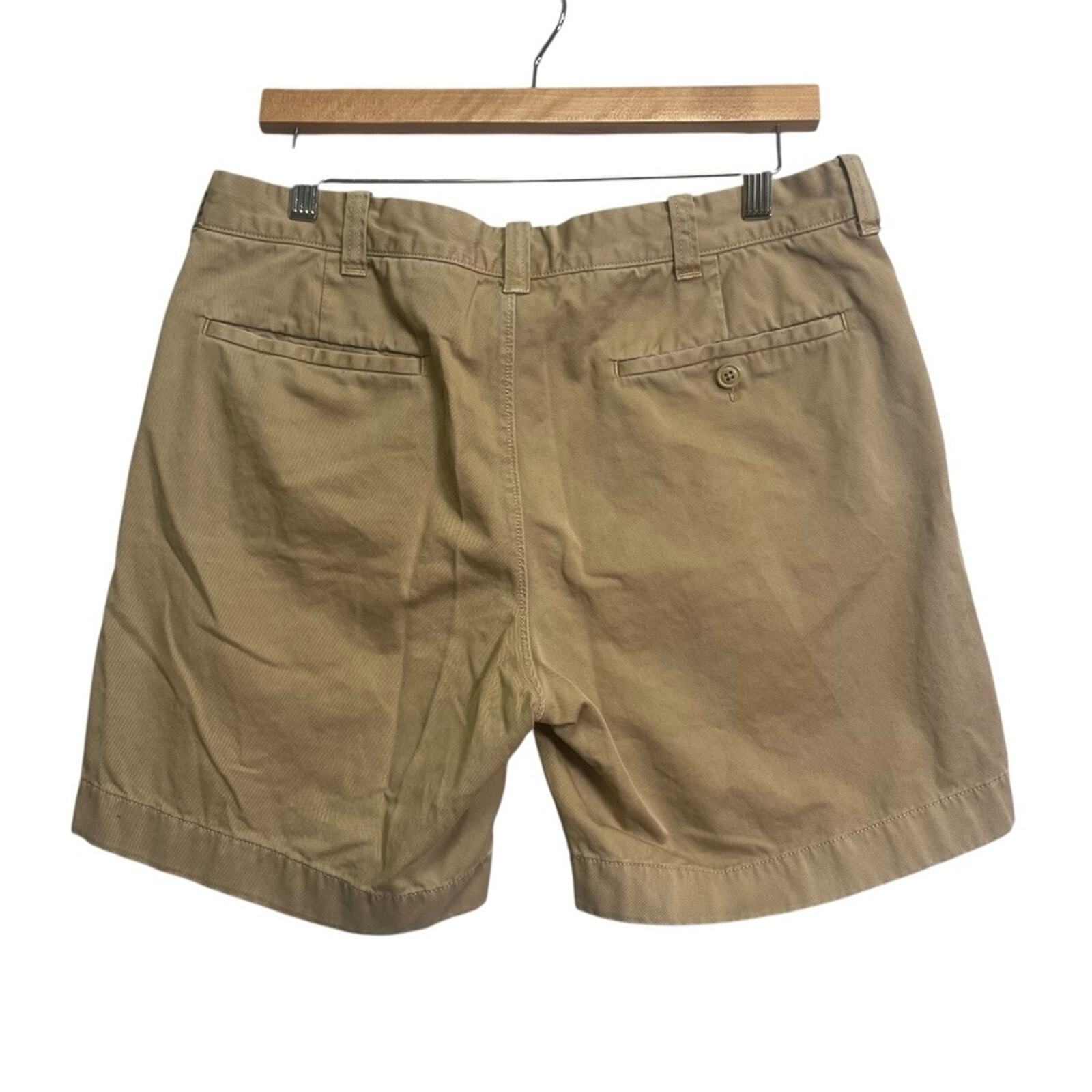 J. Crew Mens Size 32 Stanton Khaki Flat Front Shorts