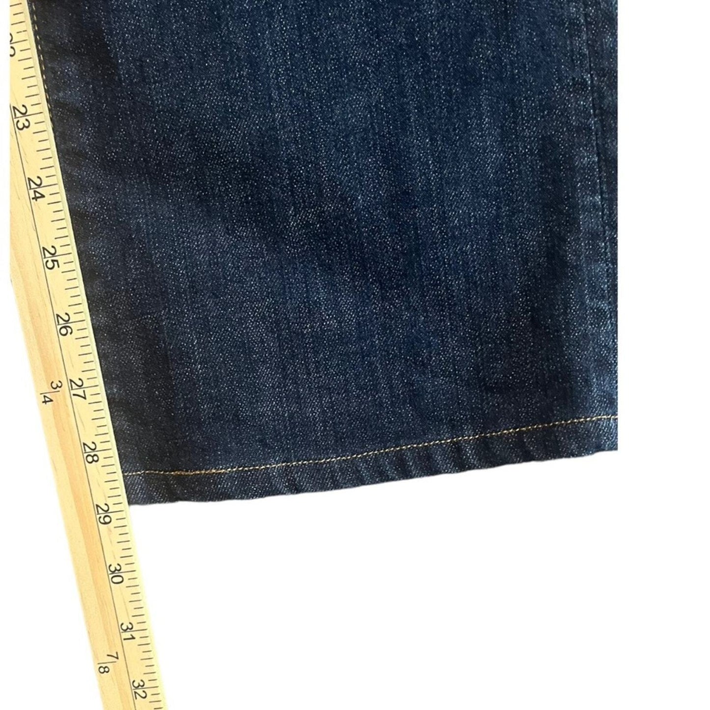 J. Crew Mens Size 33R Bootcut Dark Wash Denim Jeans
