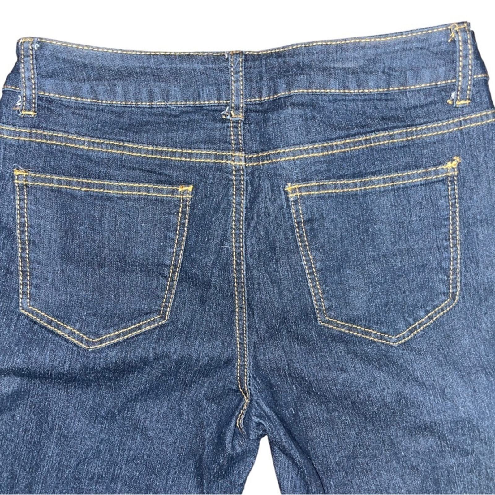 Wax Jeans Juniors Size 7 Bootcut Dark Denim Jeans