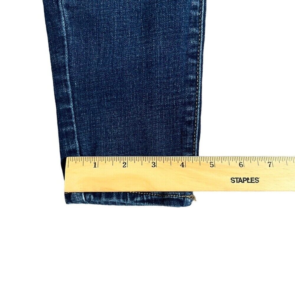 American Eagle Womens 6 R Stretch Jegging Medium Wash Whiskered Denim Jeans