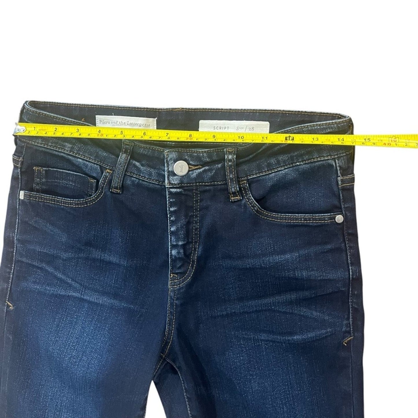 Pilcro and The Letterpress Script Womens Size 28 Dark Wash Denim Jeans