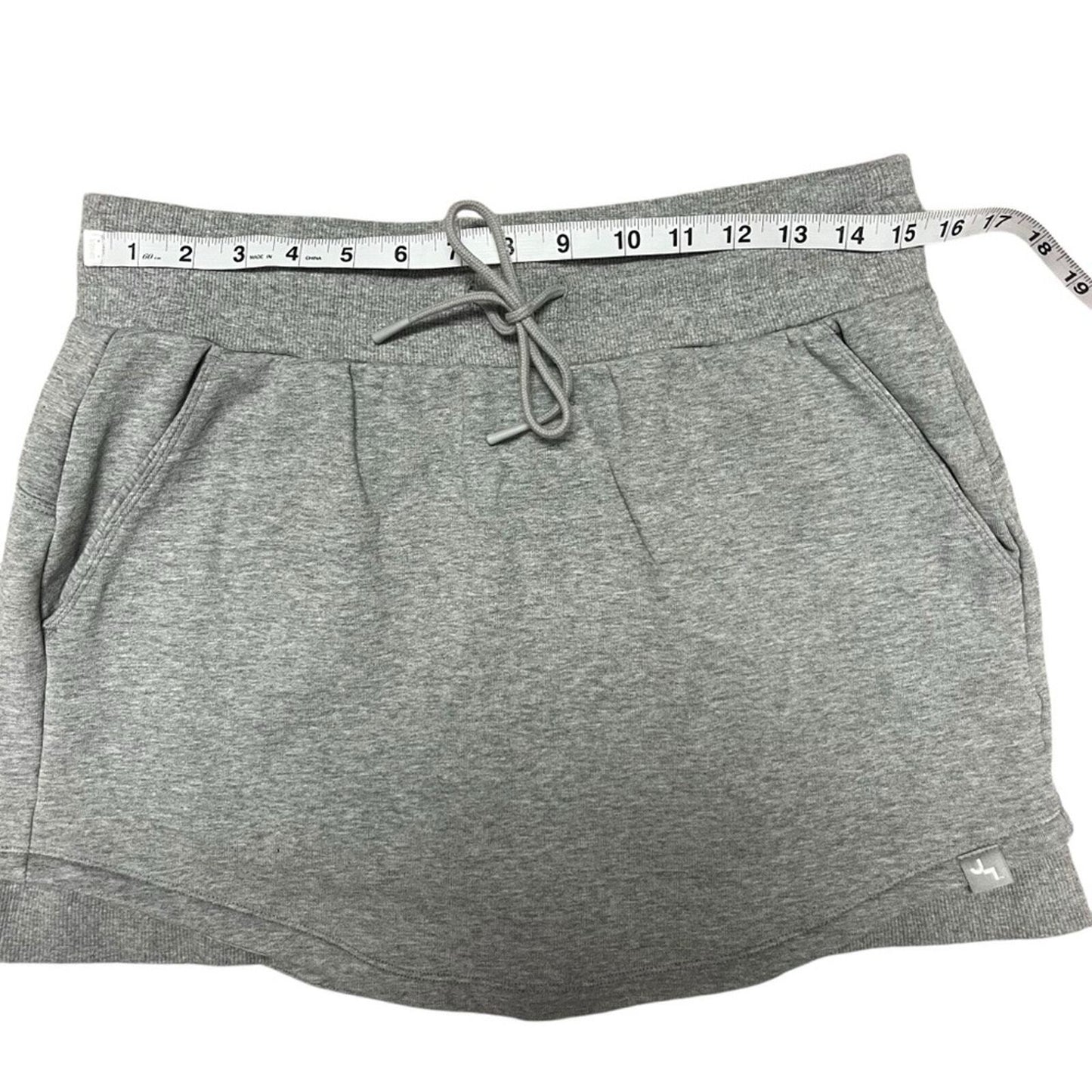 JoyLab Womens Gray Drawstring Front Pocket Athletic Skort Size Medium