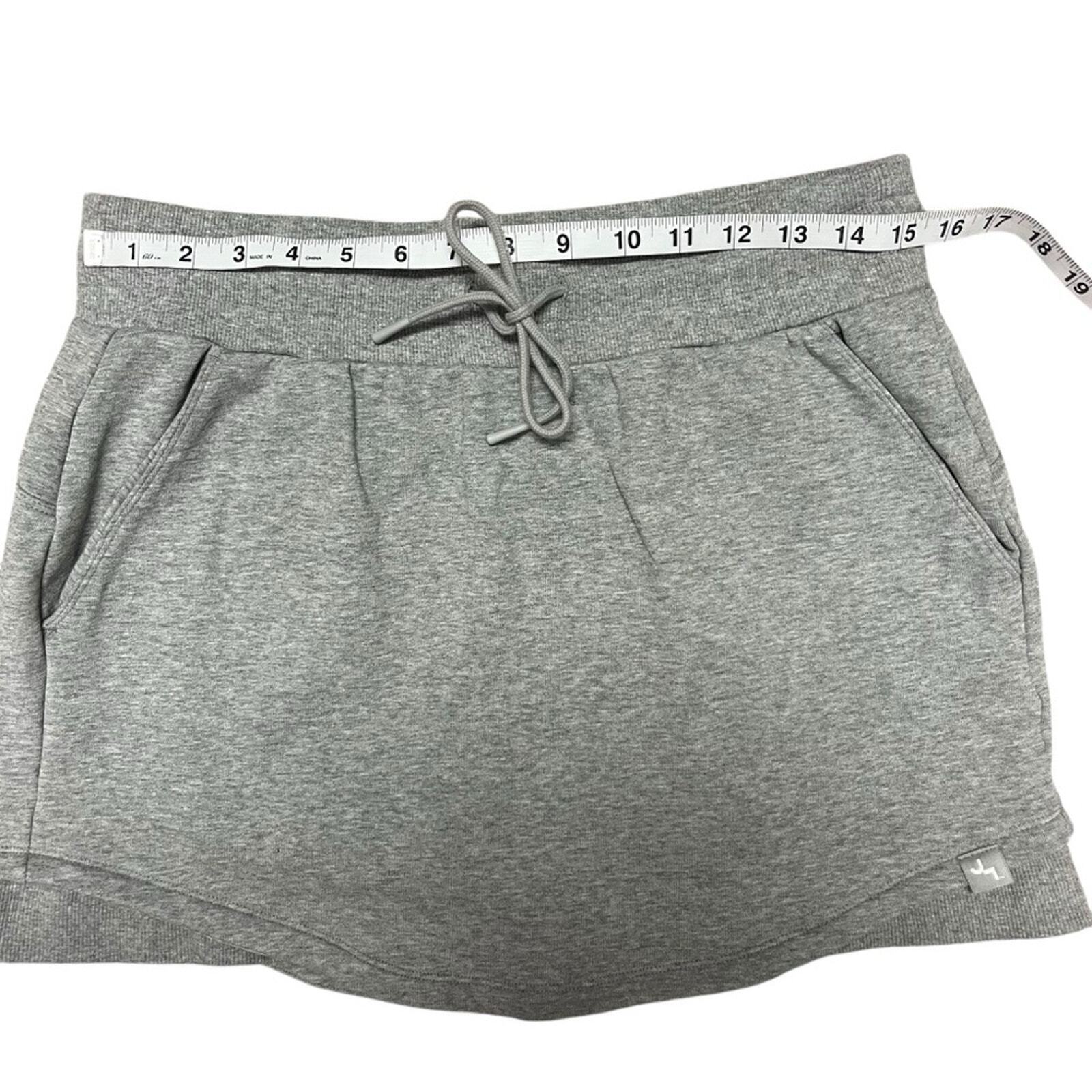 JoyLab Womens Gray Drawstring Front Pocket Athletic Skort Size Medium