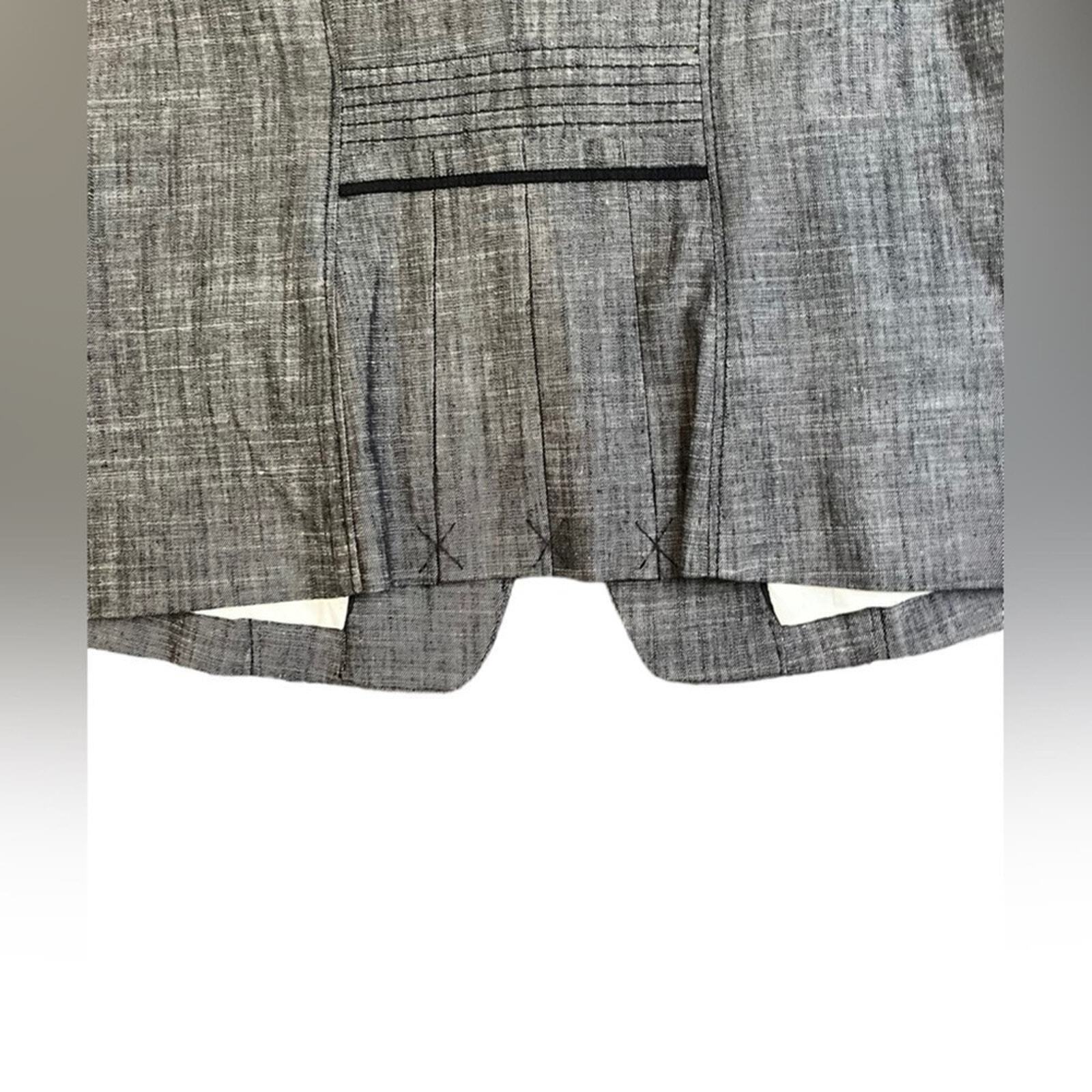 White House Black Market Womens Size 8 Black & Gray Blazer Long Sleeve