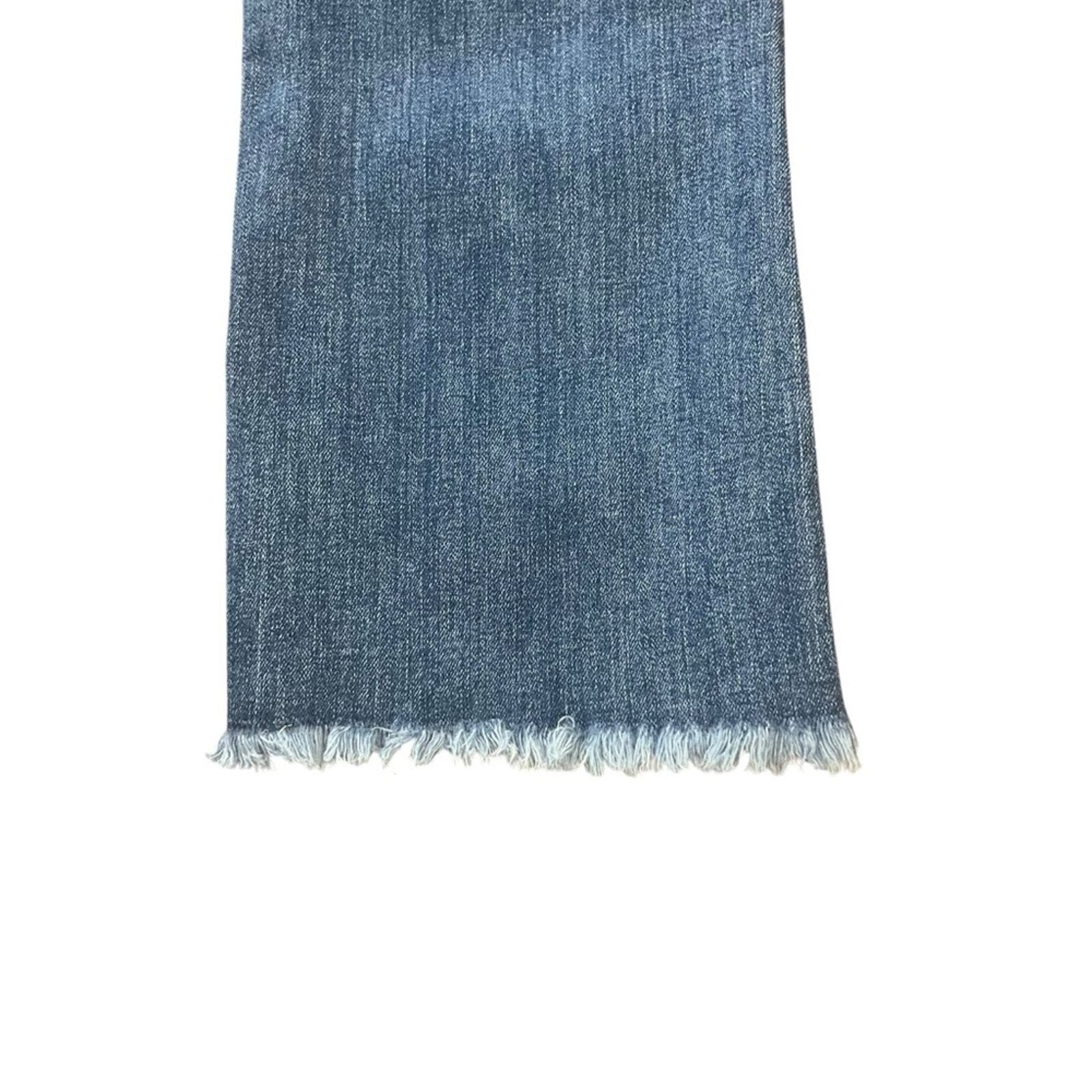 Loft Womens Size 4 Modern Boot Medium Wash Frayed Ankle Medium Wash Denim Jeans