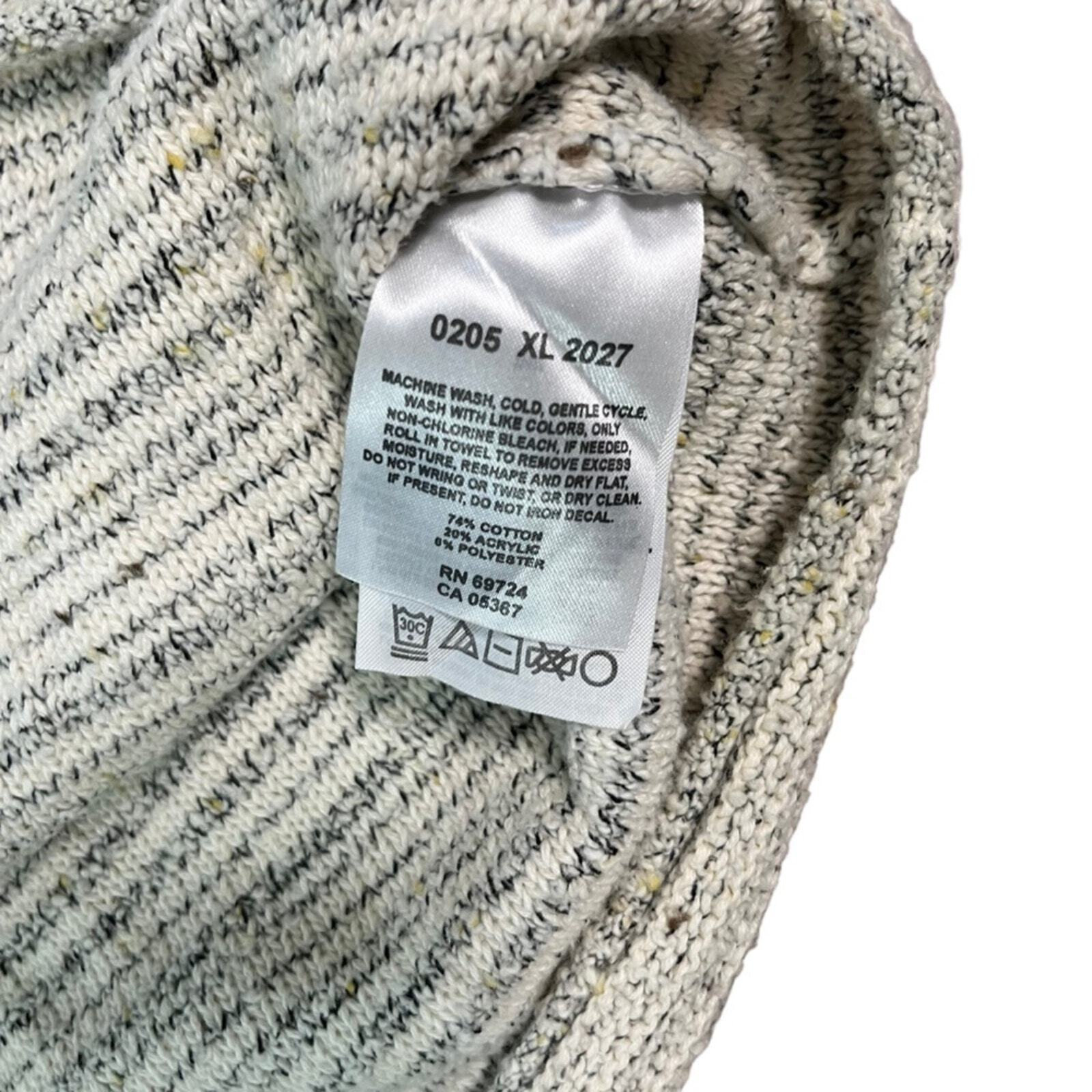 Columbia Womens Medium White Gray Cowl Neck Chillin' Pullover Size M