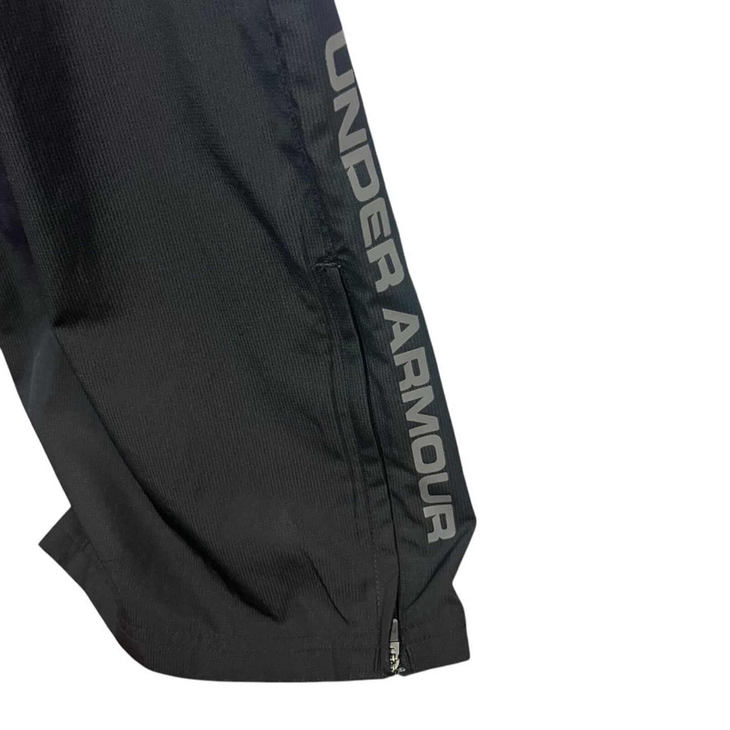 Under Armour Mens Size 3XL Black Ankle Zip Heat Gear Drawstring Warmup Pants
