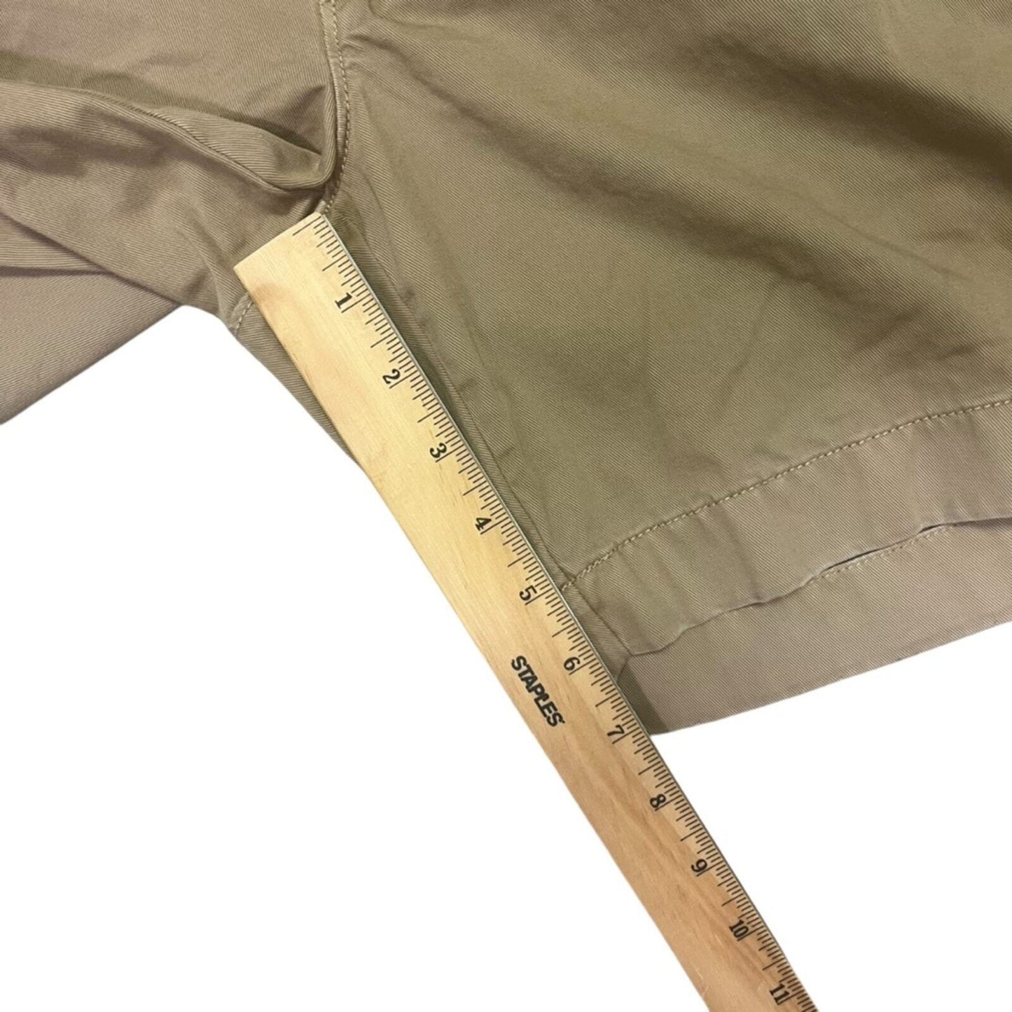 J. Crew Mens Size 32 Stanton Khaki Flat Front Shorts