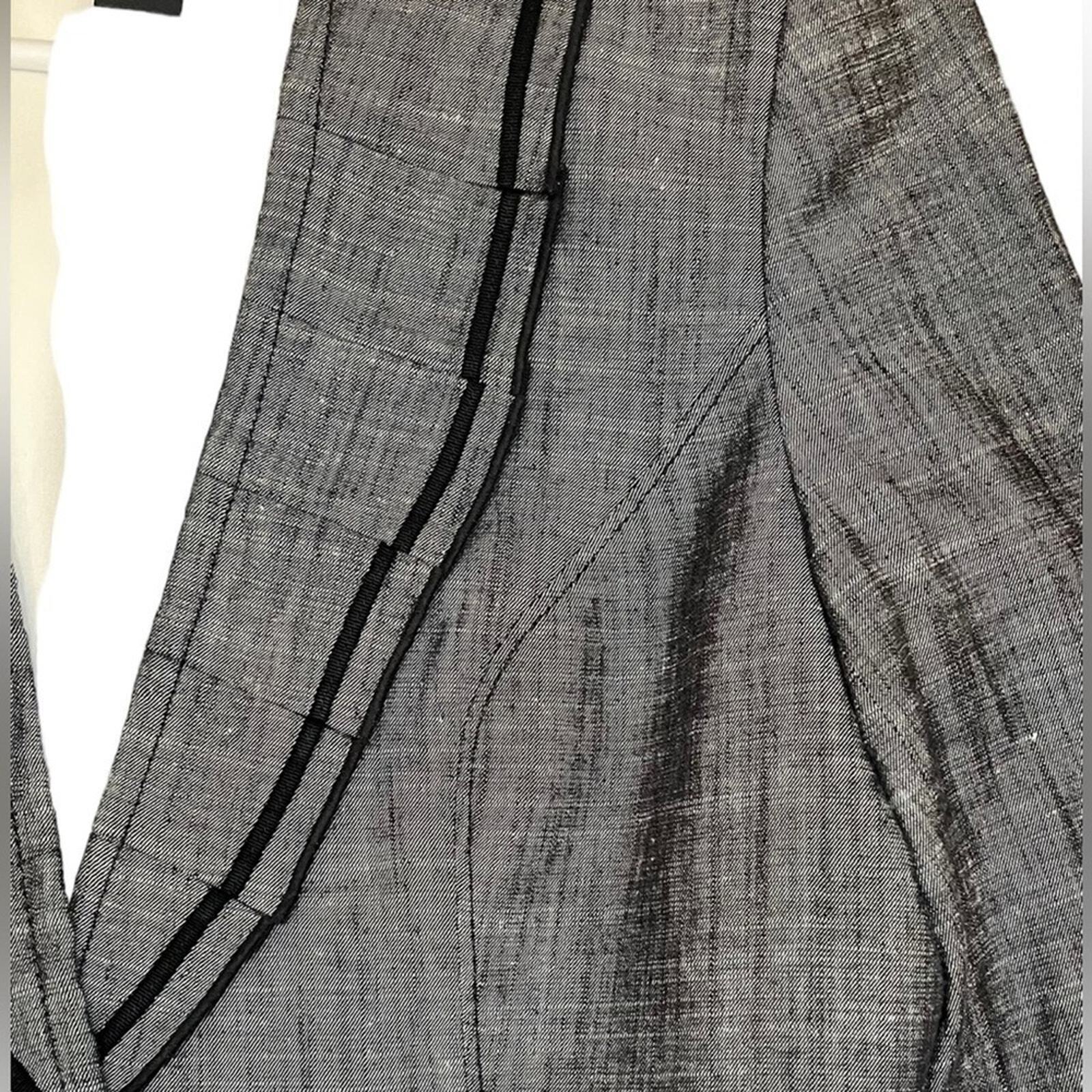 White House Black Market Womens Size 8 Black & Gray Blazer Long Sleeve