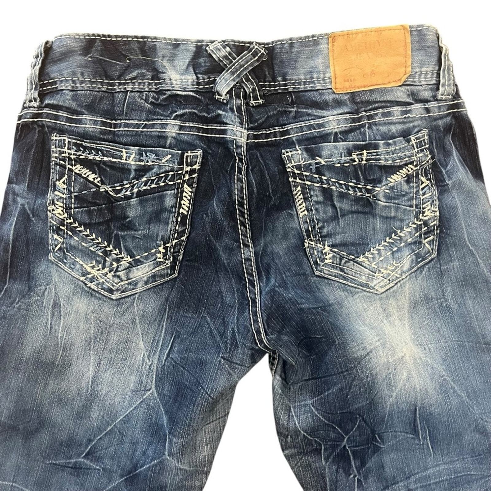 Amethyst Womens 9 Acid Wash Medium Wash Denim Capri Jeans