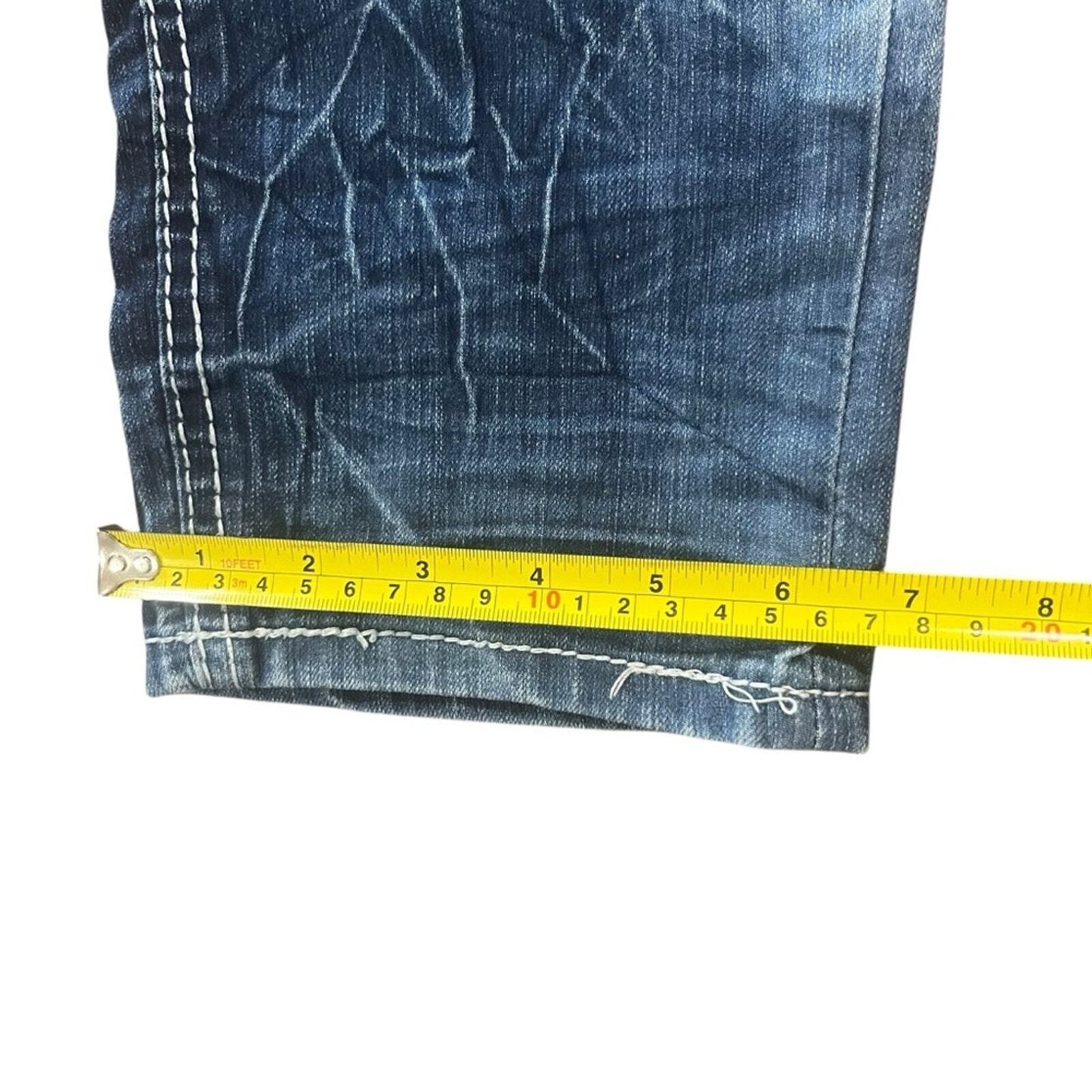 Amethyst Womens 9 Acid Wash Medium Wash Denim Capri Jeans