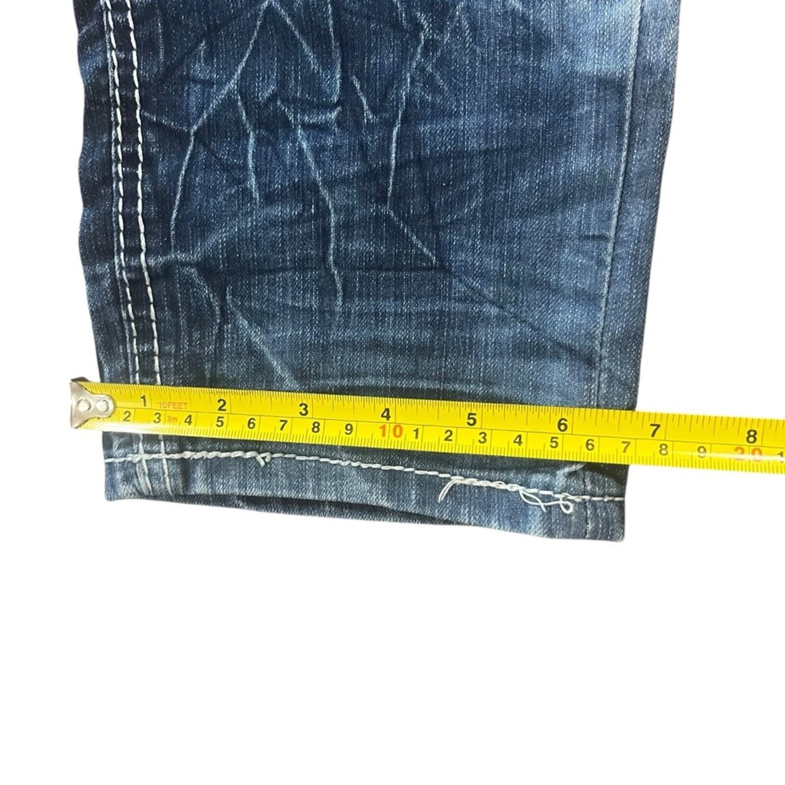 Amethyst Womens 9 Acid Wash Medium Wash Denim Capri Jeans
