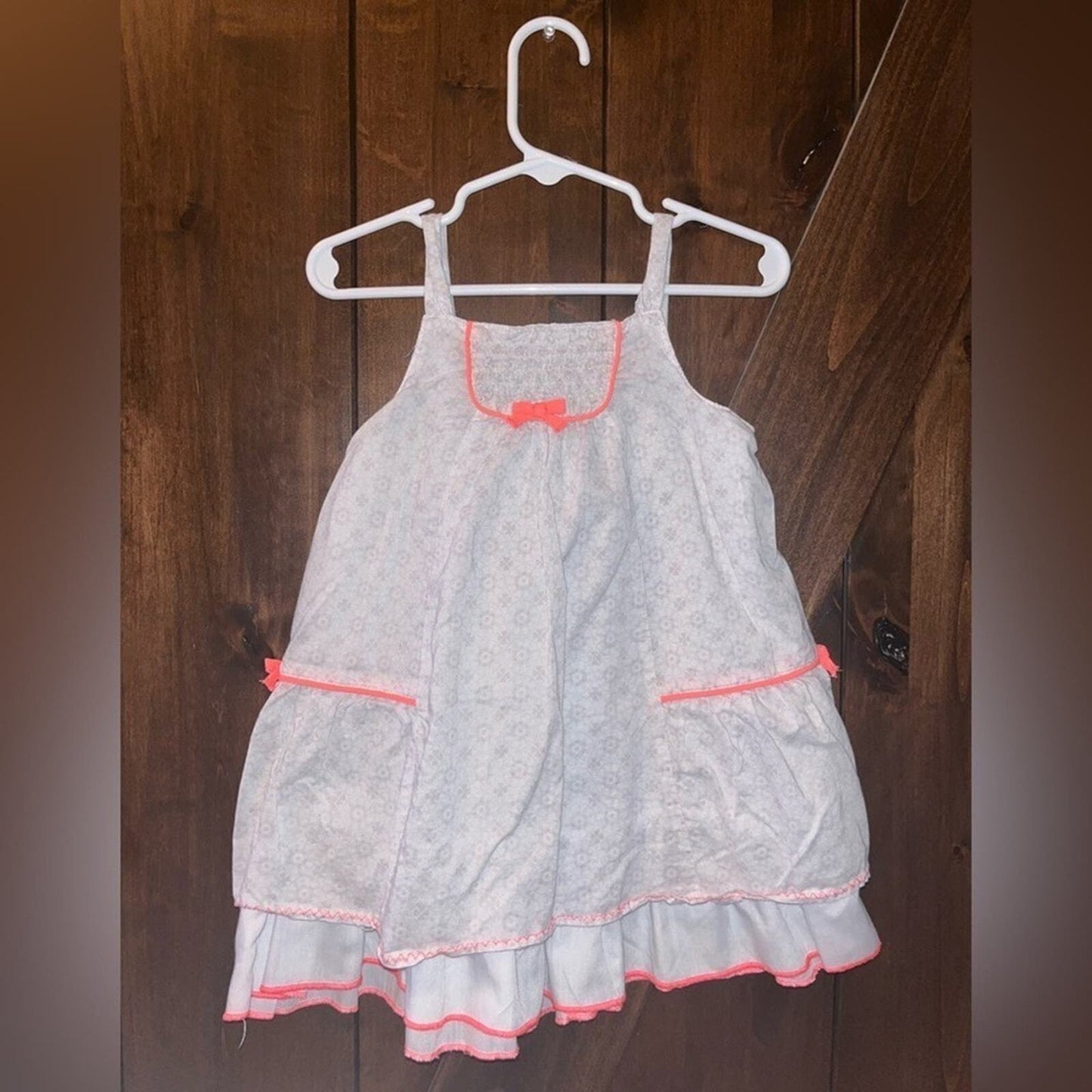 Maggie & Zoe Toddler Girl 18 Months White Sleeveless Summer Dress 