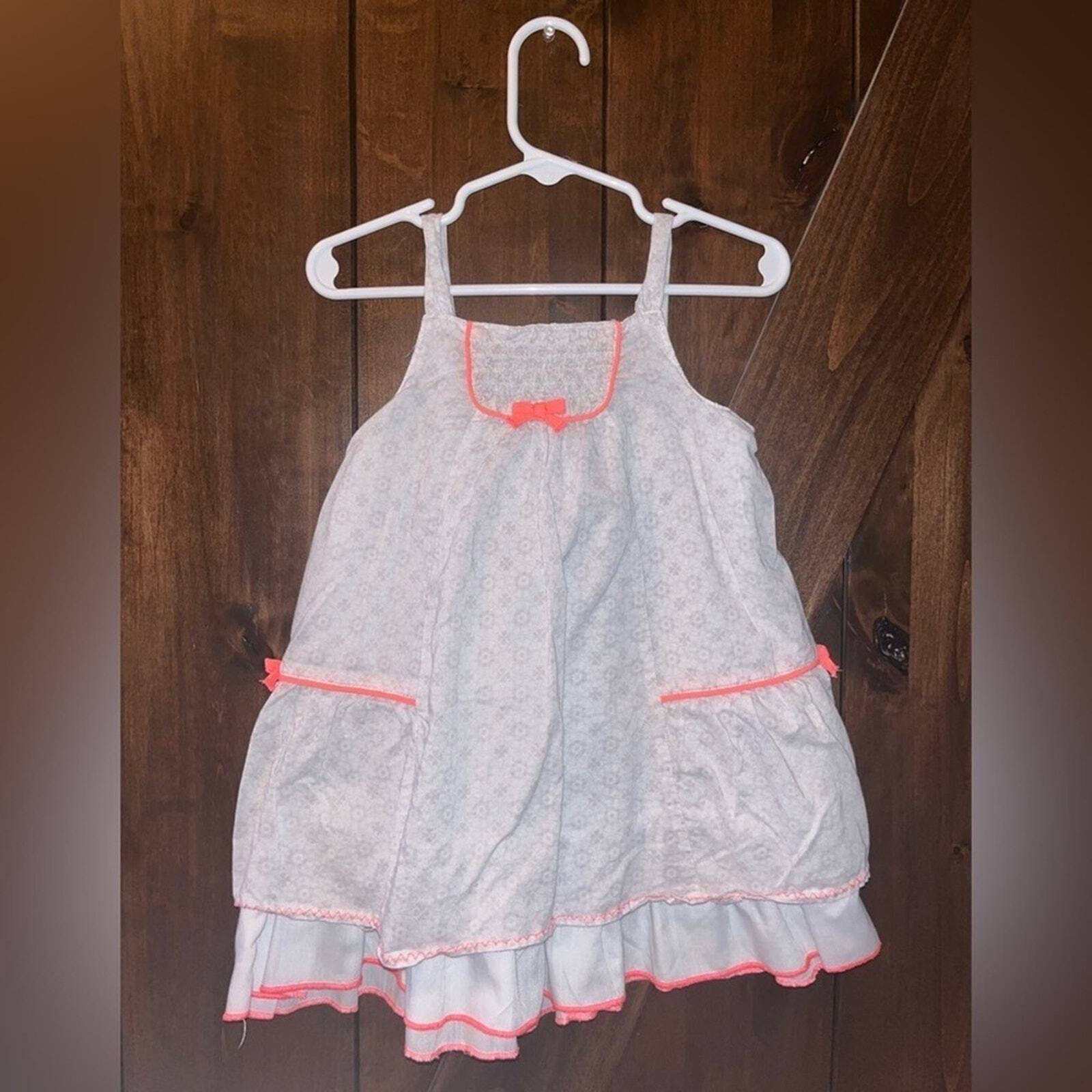 Maggie & Zoe Toddler Girl 18 Months White Sleeveless Summer Dress 
