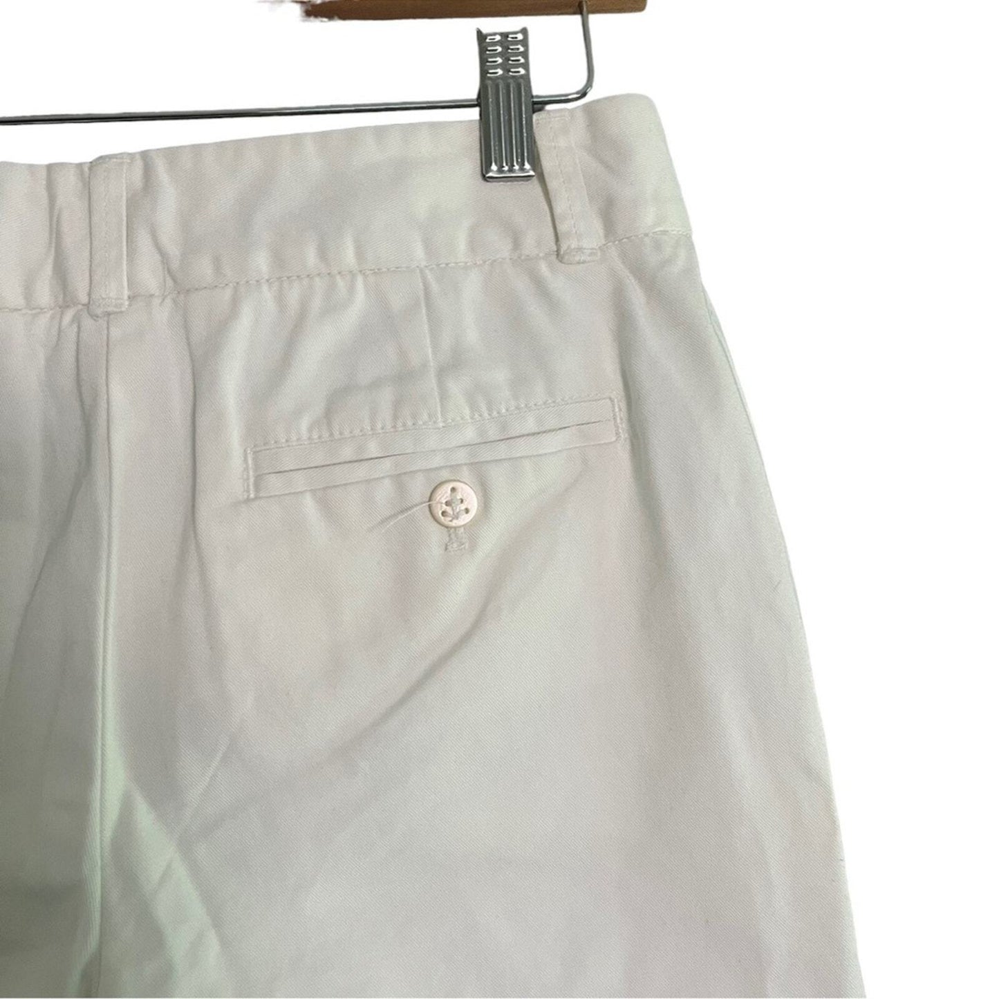 J. Crew Womens Size 2 Weathered Broken In Classic Twill White Chino Shorts NWT