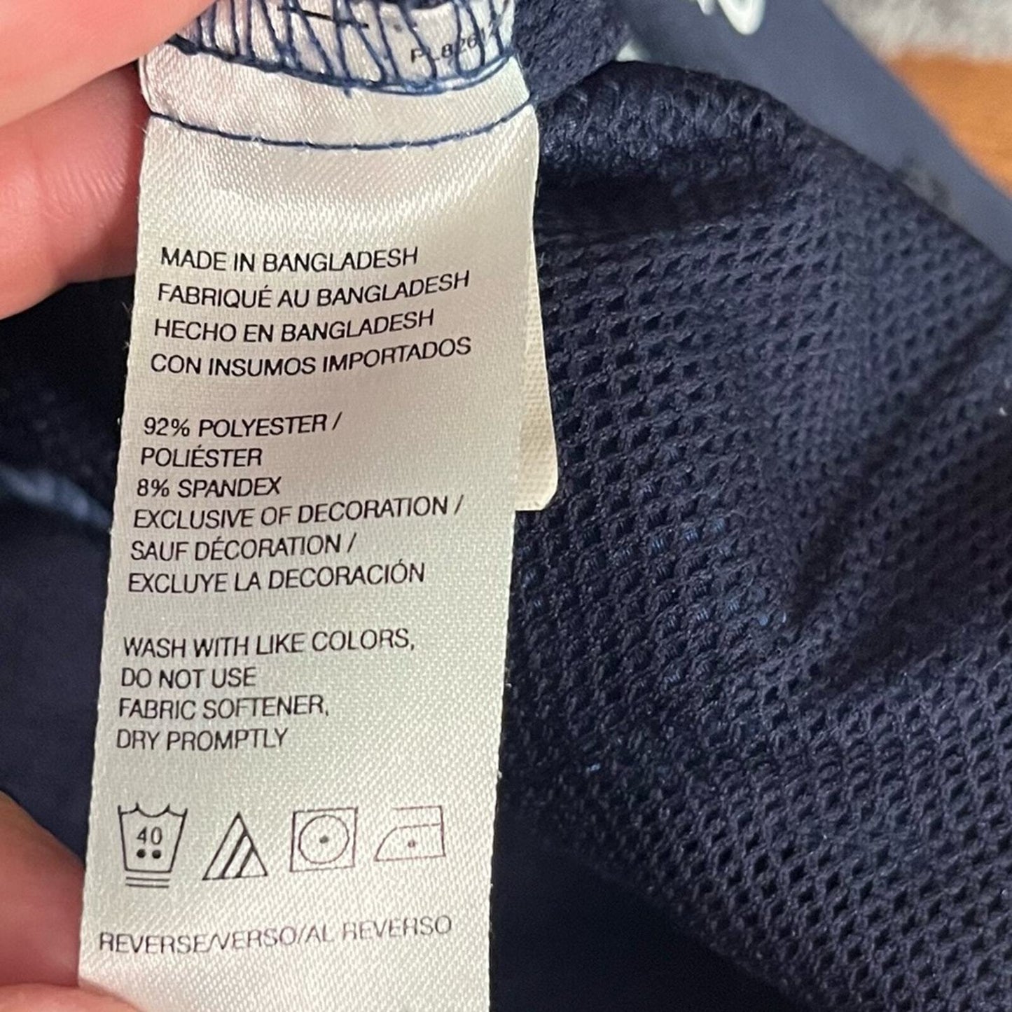 IZOD Gold Mens Size 38 Blue Leaf Flat Front Shorts with Front and Back Pockets