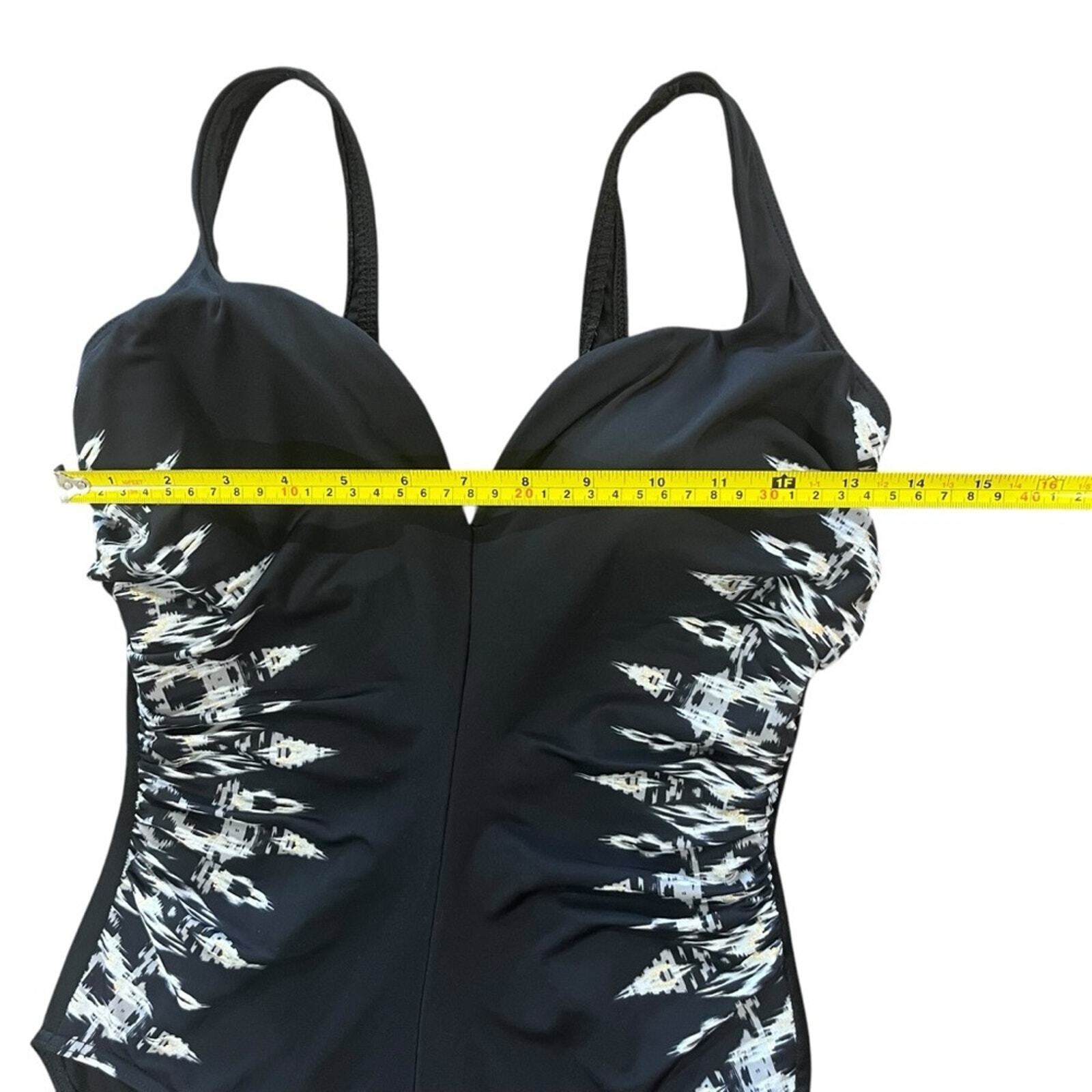 Miraclesuit Womens Labyrinth Temptress Black Swimsuit No Tag Size