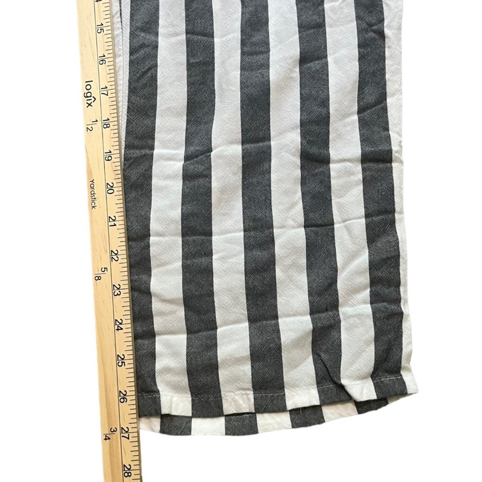 American Eagle Womens Pants Size Small Blue White Striped Pull On Elastic Waist 