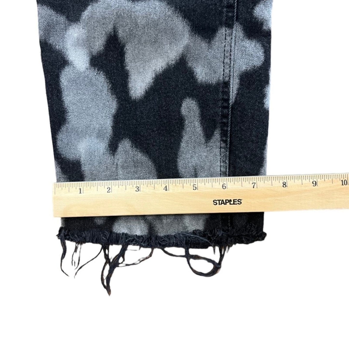 Wild Fable Women's Size 6 Super High Rise Straight Button Fly Gray Black Jeans