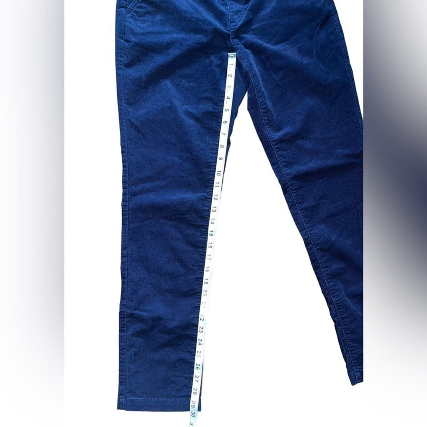 A New Day Womens Size 4 Navy Corduroy Flat Front Stretch Pants 
