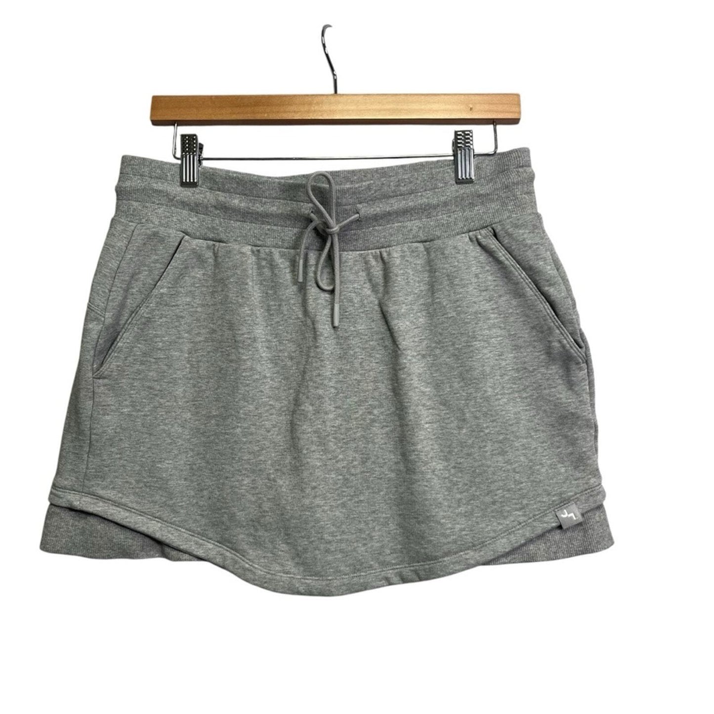 JoyLab Womens Gray Drawstring Front Pocket Athletic Skort Size Medium