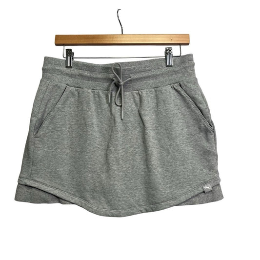 JoyLab Womens Gray Drawstring Front Pocket Athletic Skort Size Medium