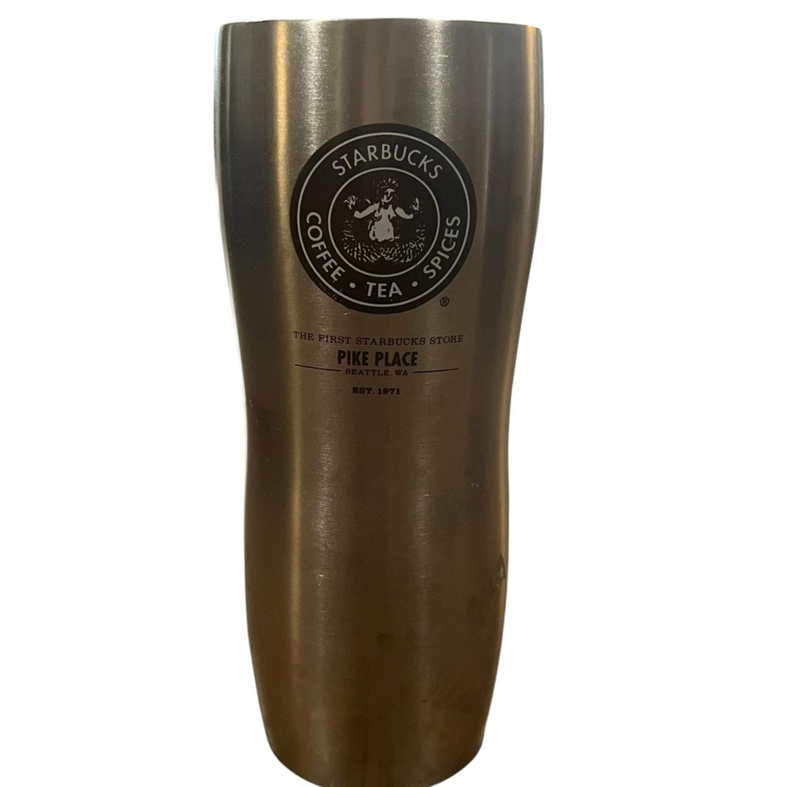Starbucks Coffee Pike Place 2008 Stainless Steel Tumbler No Top