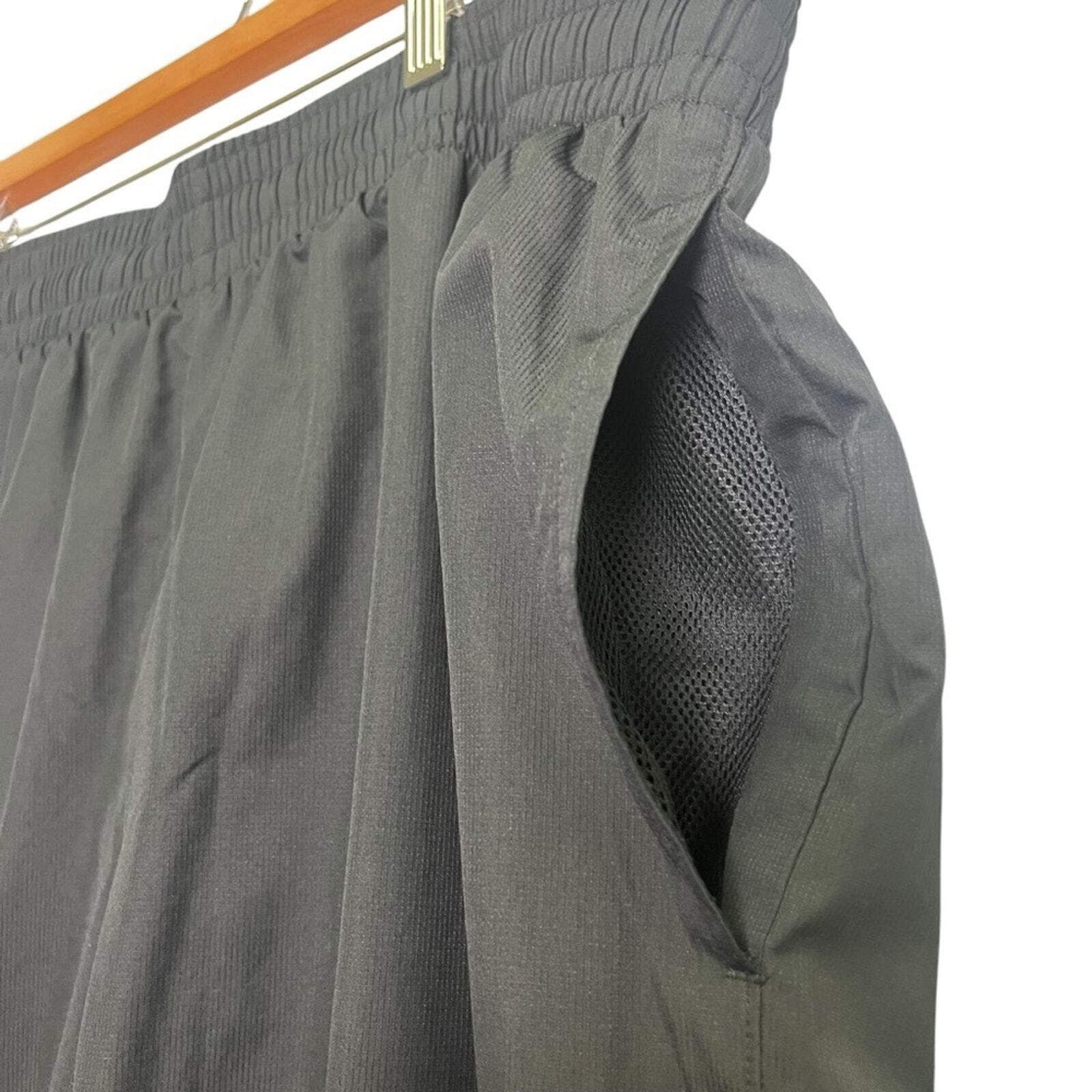Under Armour Mens Size 3XL Black Ankle Zip Heat Gear Drawstring Warmup Pants
