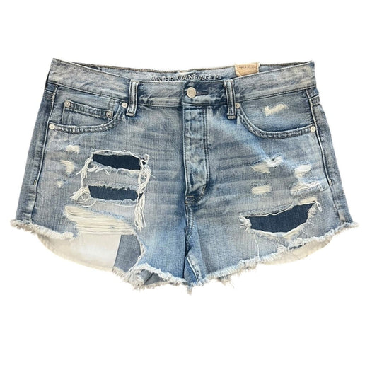 American Eagle Womens Denim Shorts Size 12 Vintage Hi Rise Festival Cutoff