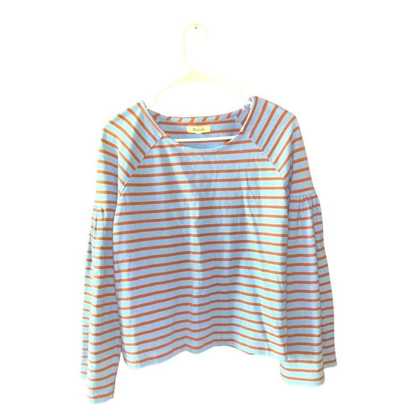 Madewell Womens Size XS Striped Flared Long Sleeve Shirt 
