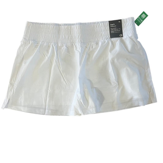 Gap Fit Women's Runaround Super High Rise Dry Wicking White Skort Size XL NWT