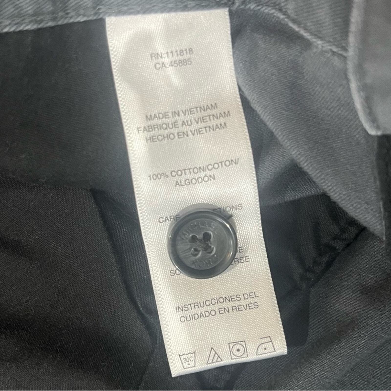 Michael Kors Mens 36 Blue Gray Flat Front 4 Pocket Chino Shorts