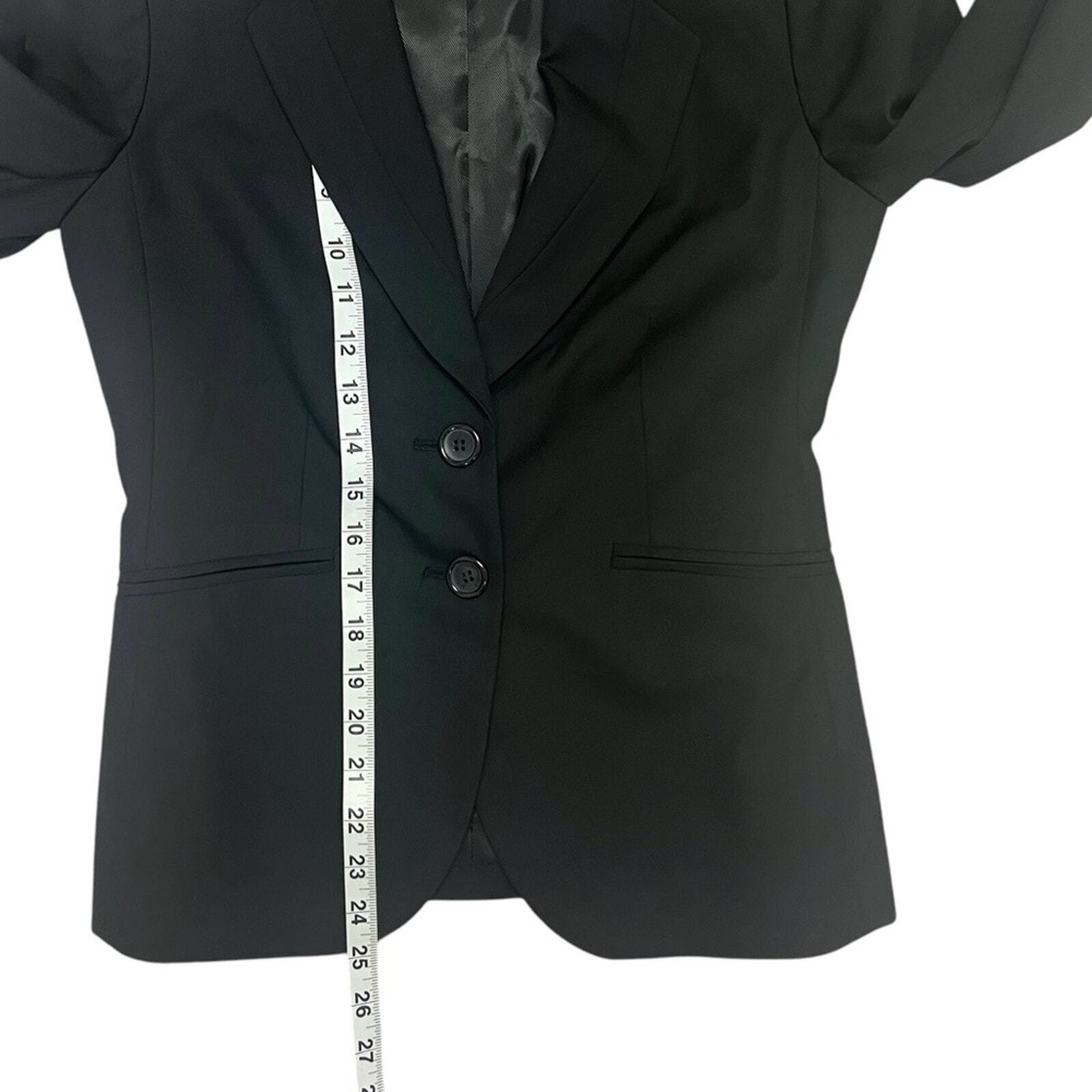 The Limited Black Collection Womens Size 2 Button Long Sleeve Blazer