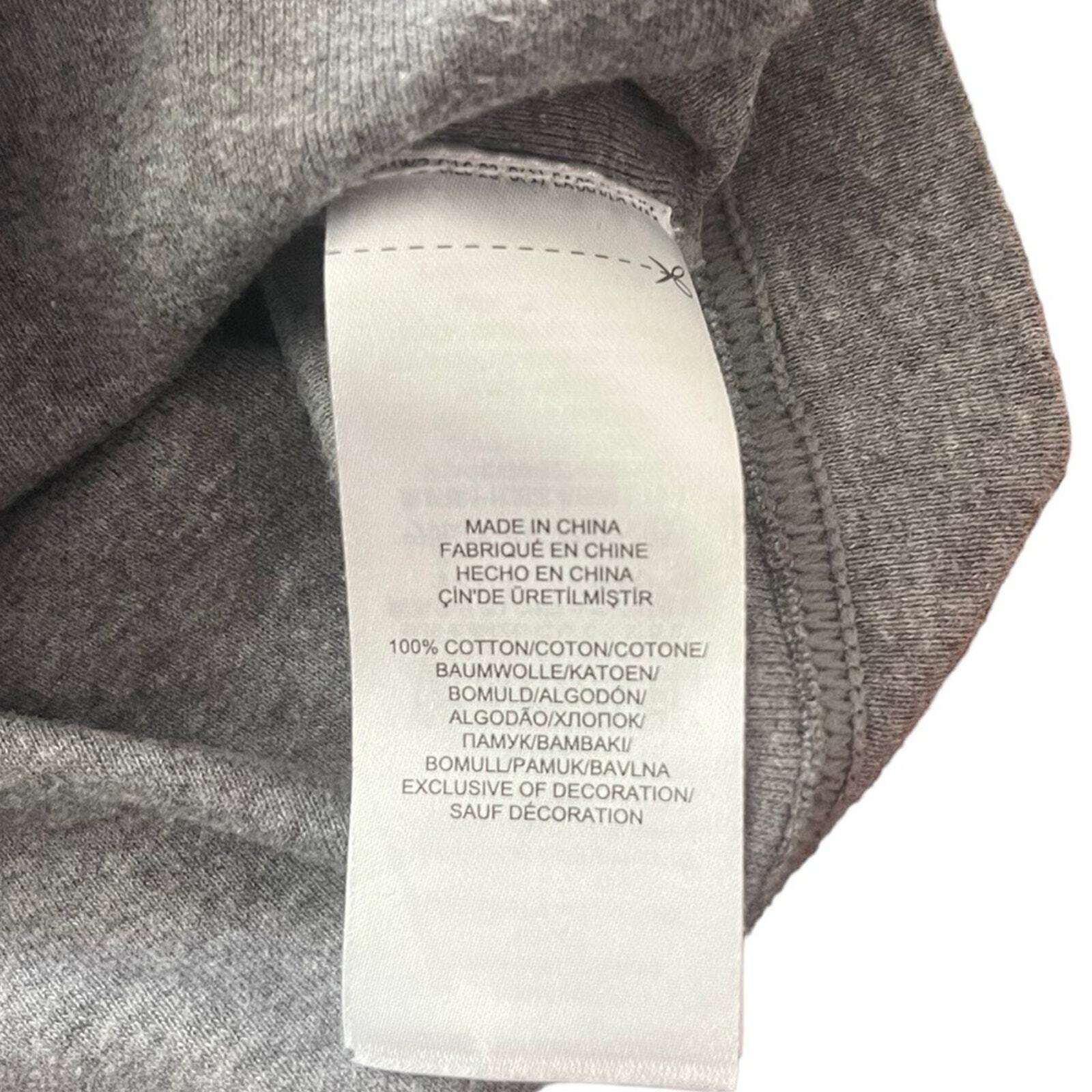 Lauren Ralph Lauren Henley Womens Medium Gray Long Sleeve 3/4 Button Down 