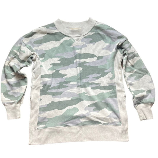 Aerie Oversized Good Vibes Camo Sweatshirt Size XS