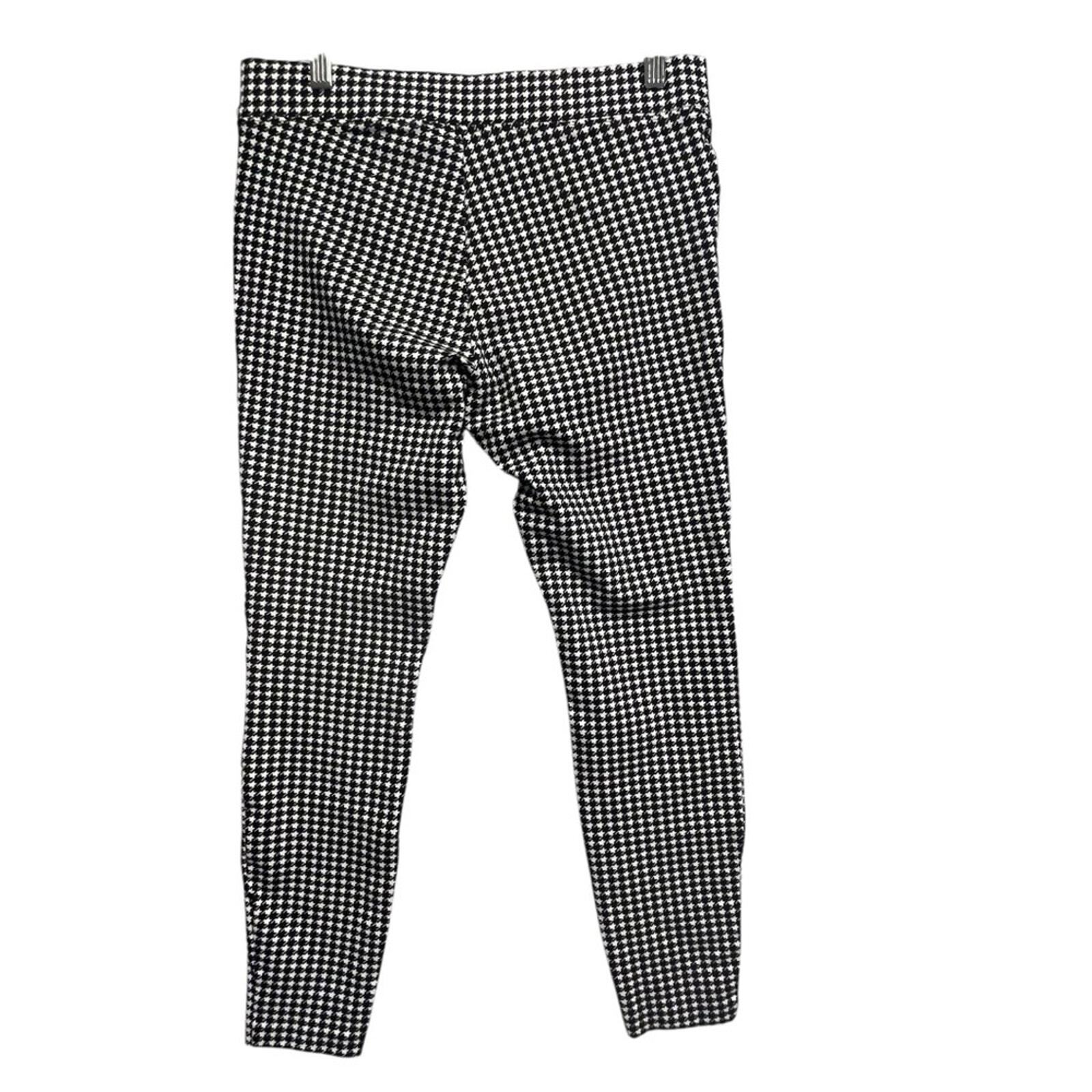 Old Navy Womens Size Medium Black and White Houndstooth Stevie Pants