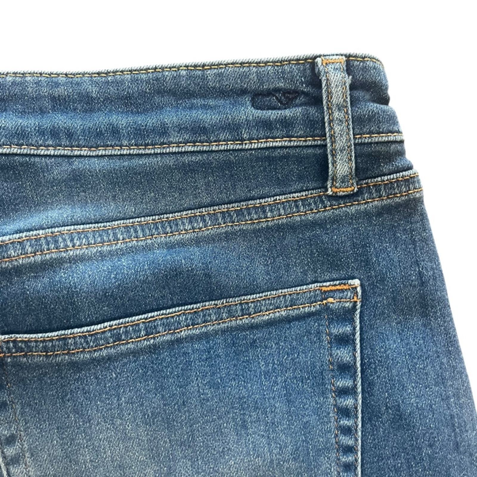 Vineyard Vines Womens Denim Shorts Size 31 Raw Edge Hem Medium Wash Simple