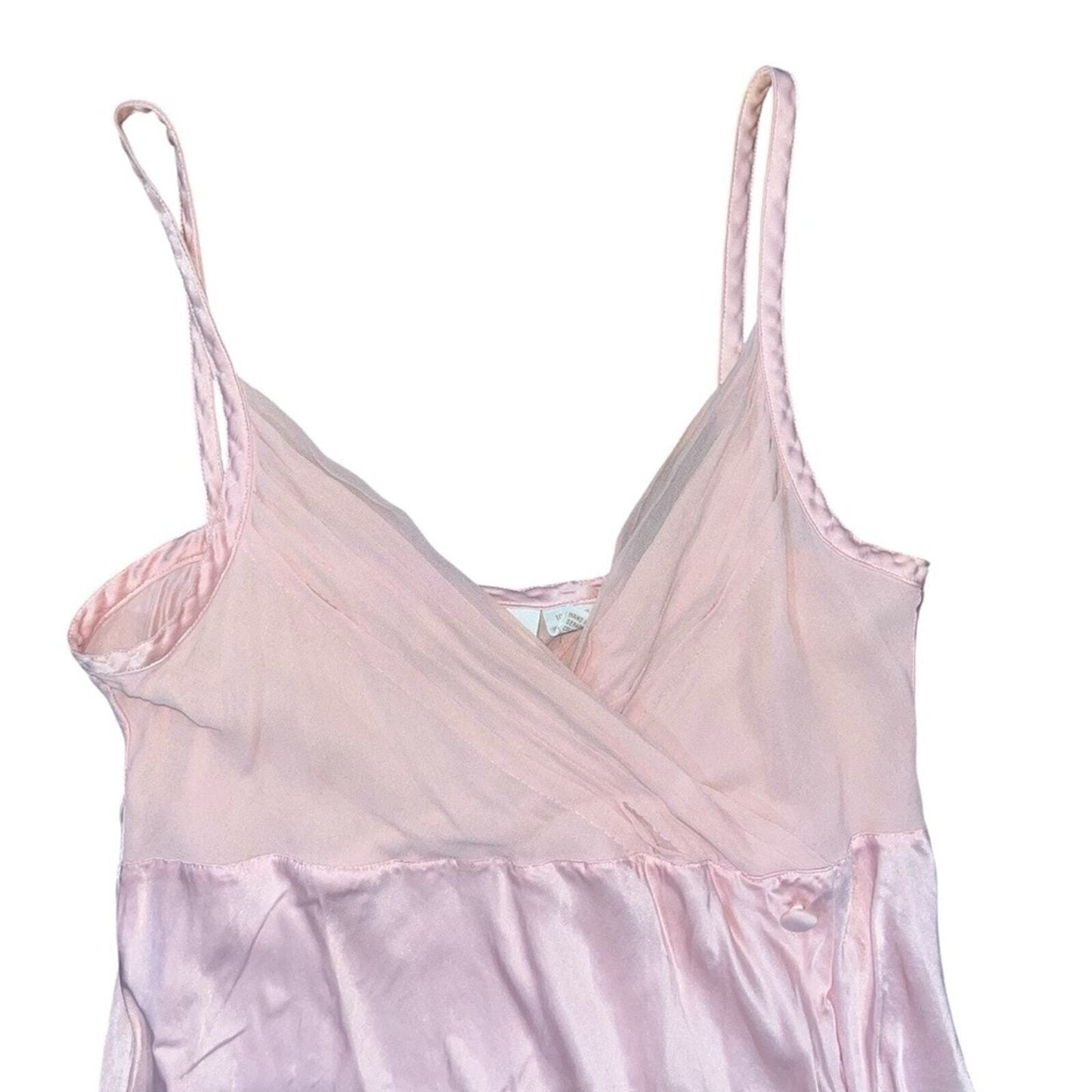 Vintage Victoria's Secret Womens Size M Blush Pink 100% Pure Silk Night Gown