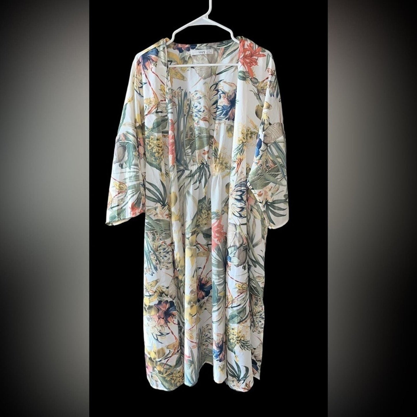 Subtle Luxury Womens S/M Sheer Bed to Breakfast Kimono Robe 