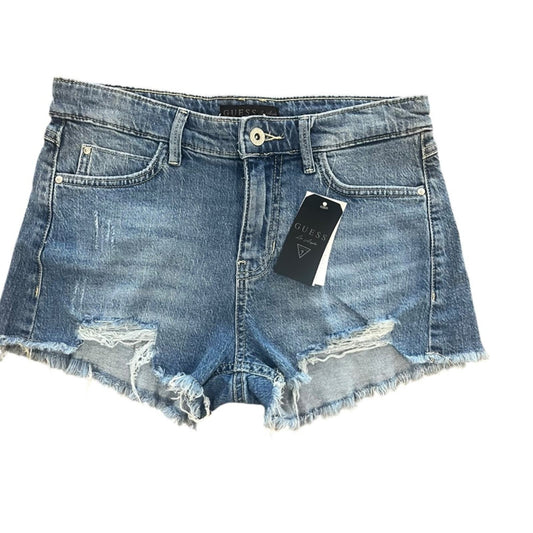 Guess Womens Cutoff Shorts Size 28 High Rise Distressed Rugged Frayed NWT