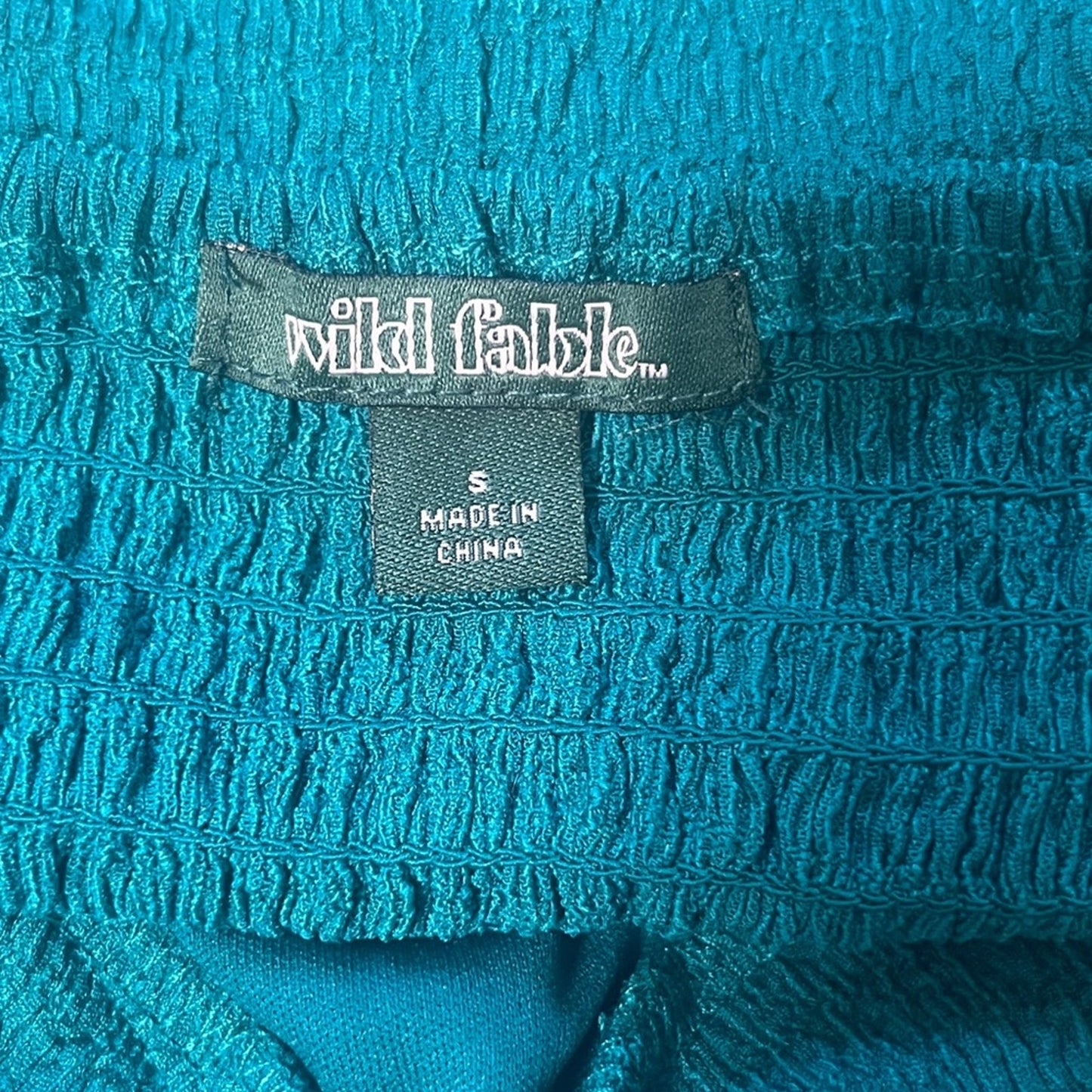 Wild Fable Strapless Midi Bodycon Dress Size Small Twist Bust Side Slit Rib Knit