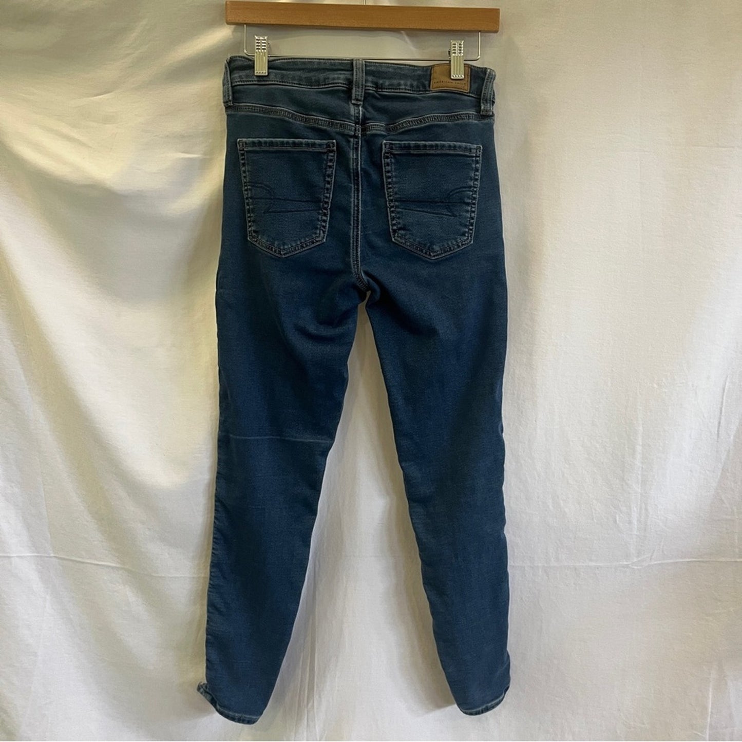 American Eagle Hi Rise Jegging Next Level Stretch Denim Jeans Womens Size 8