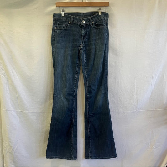 Citizens of Humanity Low Waist Flare Jeans Womens Size 27 Ingrid #002 Stretch