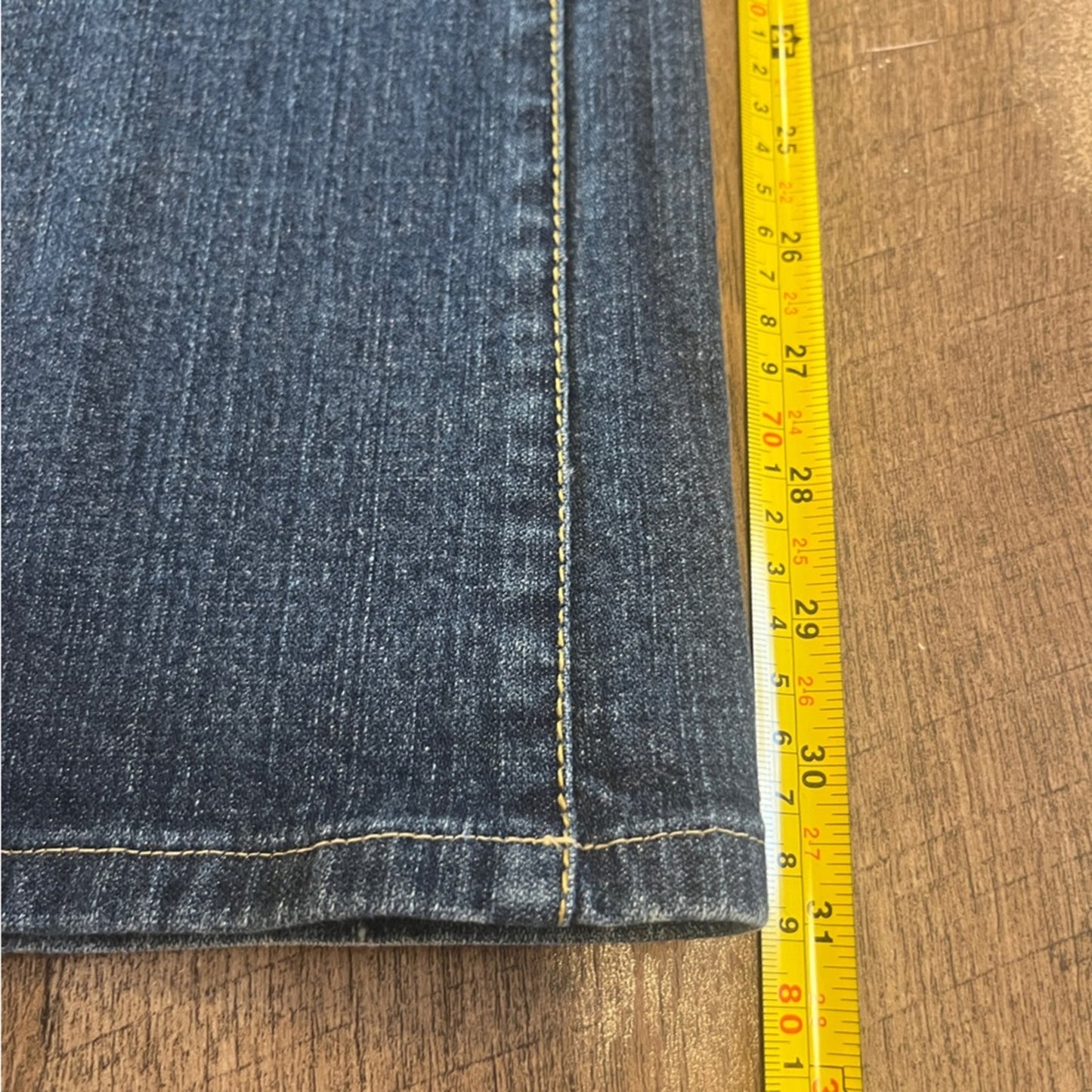 Ann Taylor Slim Boot Denim Jeans Womens Size 8 Embroidered Pockets Rodeo Barn