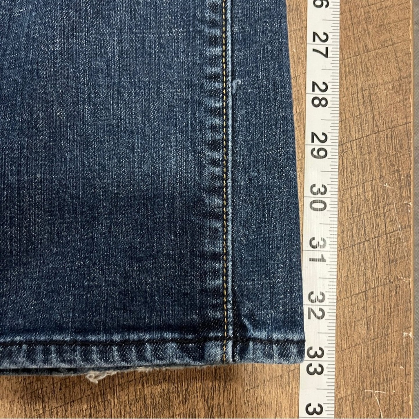 Gap Classic Stretch Straight Denim Jeans Size 6 Long Staple Essential Tall Dark