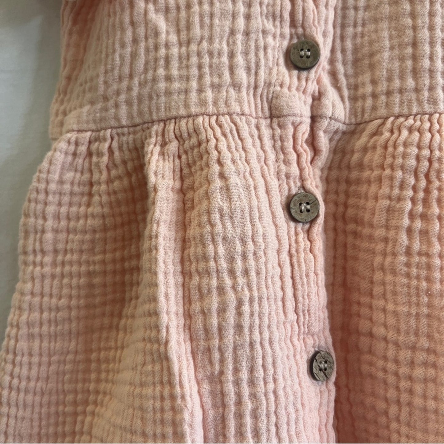 Jessica Simpson Toddler Dress Size 4T Peach Flutter Sleeve Pastel Easter